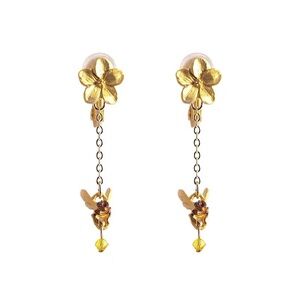 Palnart Poc bee clip on Earrings